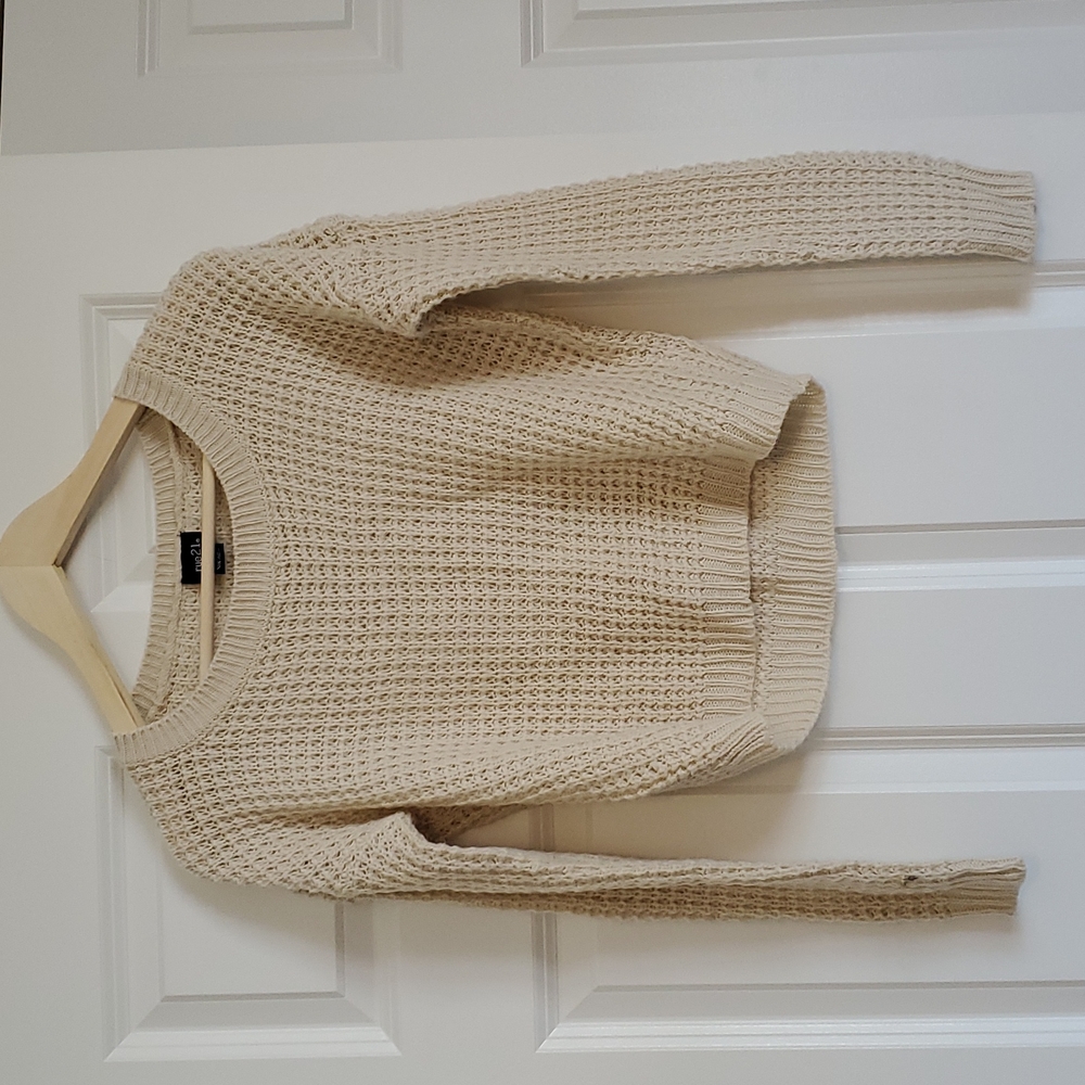🛍️ 5 for $25 🛍️ Waffle Knit Cropped Cozy Fall Sweater